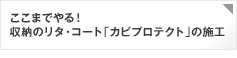 ここまでやる！収納のリタ・コート「カビプロテクト」の施工