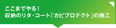 ここまでやる！収納のリタ・コート「カビプロテクト」の施工