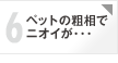 心配6 ペットの粗相でニオイが･･･